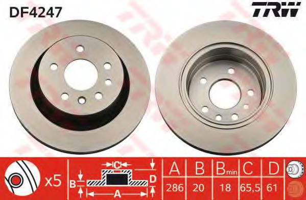 Imagine Disc frana TRW DF4247