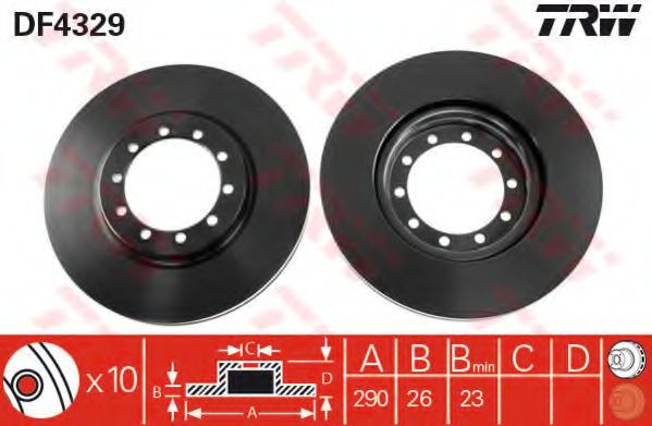 Imagine Disc frana TRW DF4329