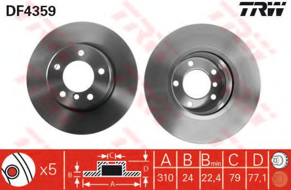 Imagine Disc frana TRW DF4359