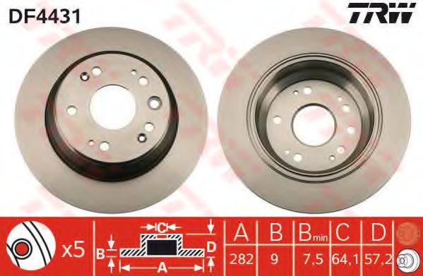 Imagine Disc frana TRW DF4431