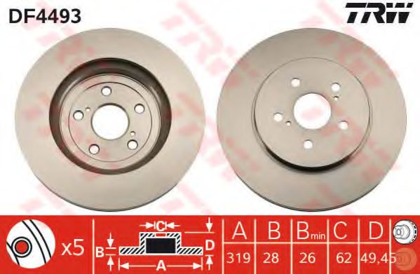 Imagine Disc frana TRW DF4493