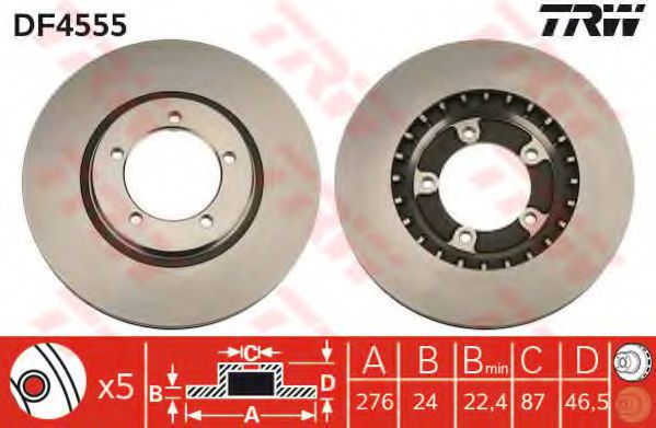 Imagine Disc frana TRW DF4555