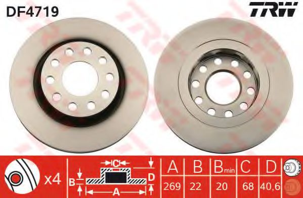 Imagine Disc frana TRW DF4719