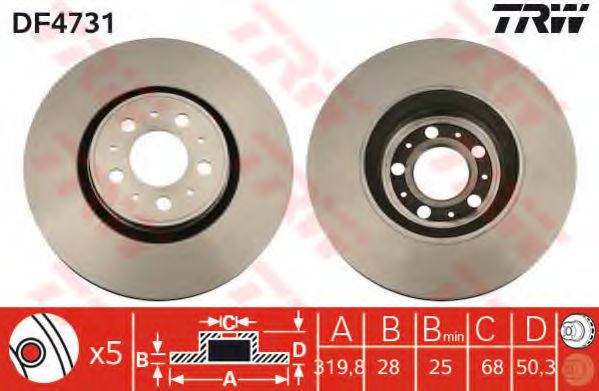 Imagine Disc frana TRW DF4731