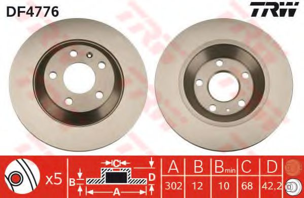 Imagine Disc frana TRW DF4776