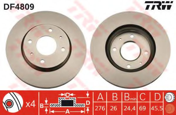 Imagine Disc frana TRW DF4809