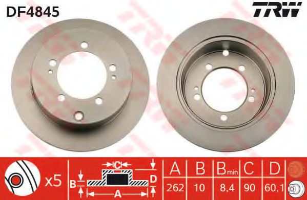 Imagine Disc frana TRW DF4845