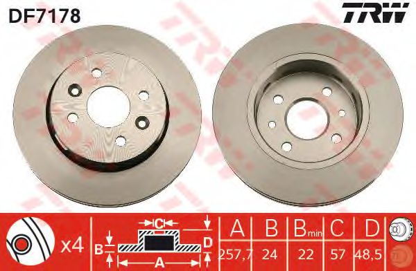 Imagine Disc frana TRW DF7178