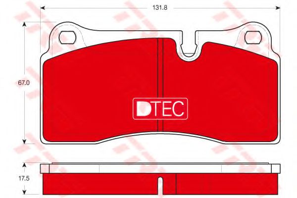 Imagine set placute frana,frana disc TRW GDB1816DTE