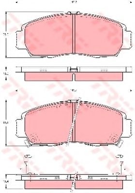 Imagine set placute frana,frana disc TRW GDB3240