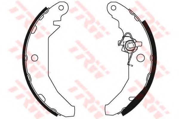 Imagine Set saboti frana TRW GS6179