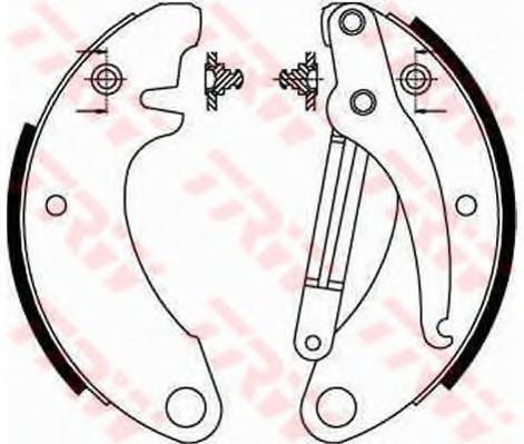 Imagine Set saboti frana TRW GS8052