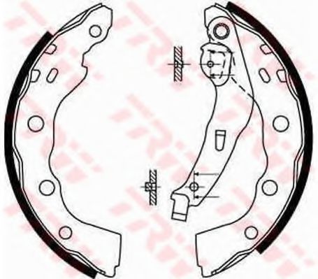 Imagine Set saboti frana TRW GS8665