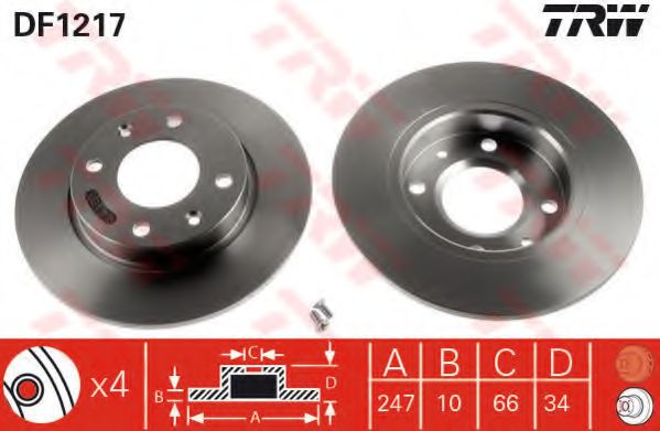 Imagine Set frana, frana disc TRW GTD1001