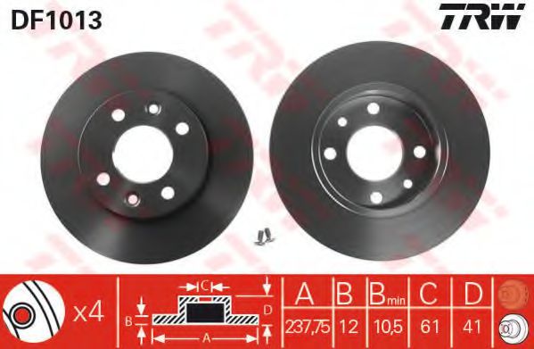 Imagine Set frana, frana disc TRW GTD1005