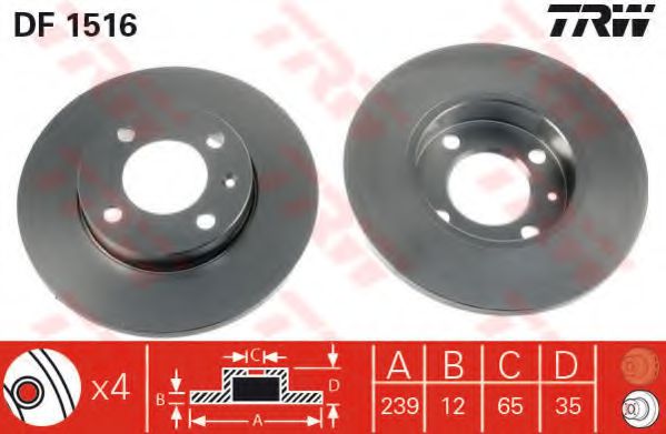 Imagine Set frana, frana disc TRW GTD1010