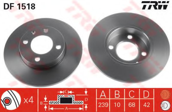 Imagine Set frana, frana disc TRW GTD1019