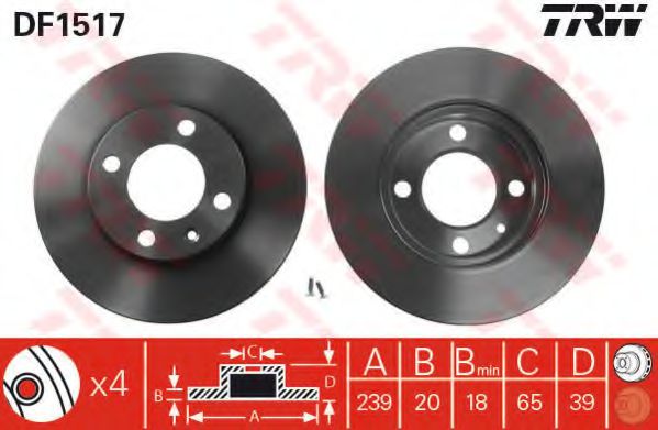 Imagine Set frana, frana disc TRW GTD1020