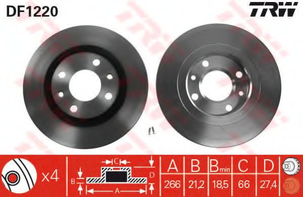 Imagine Set frana, frana disc TRW GTD1031