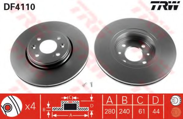 Imagine Set frana, frana disc TRW GTD1085