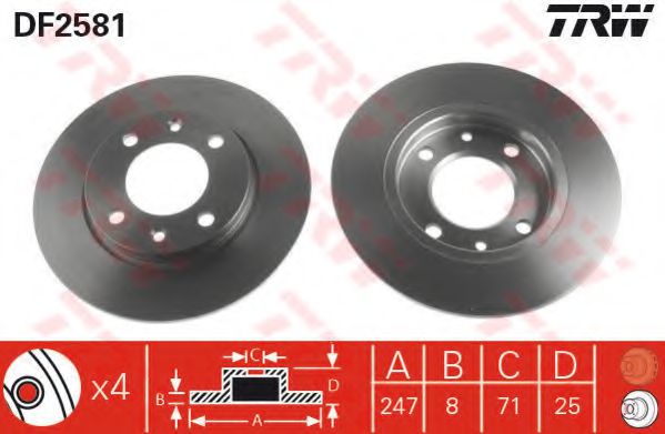 Imagine Set frana, frana disc TRW GTD1092