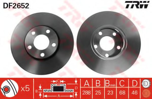 Imagine Set frana, frana disc TRW GTD1093