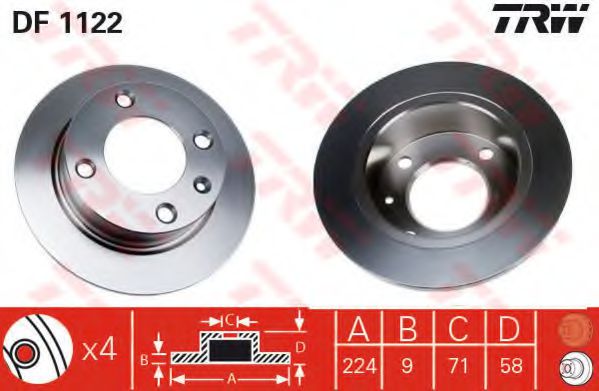 Imagine Set frana, frana disc TRW GTD1096