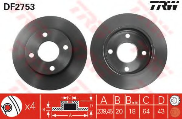 Imagine Set frana, frana disc TRW GTD1097