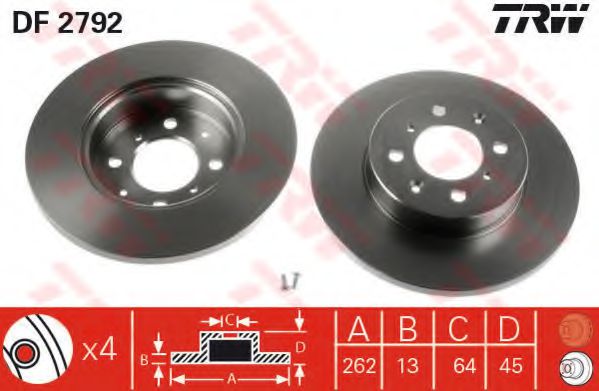 Imagine Set frana, frana disc TRW GTD1101