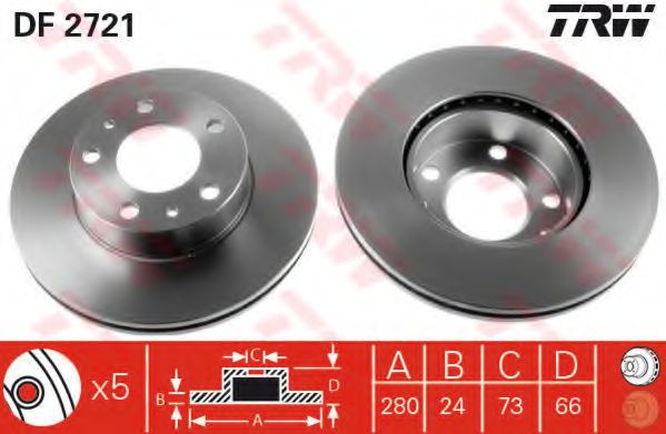 Imagine Set frana, frana disc TRW GTD1130