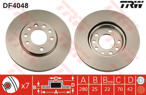 Imagine Set frana, frana disc TRW GTD1143