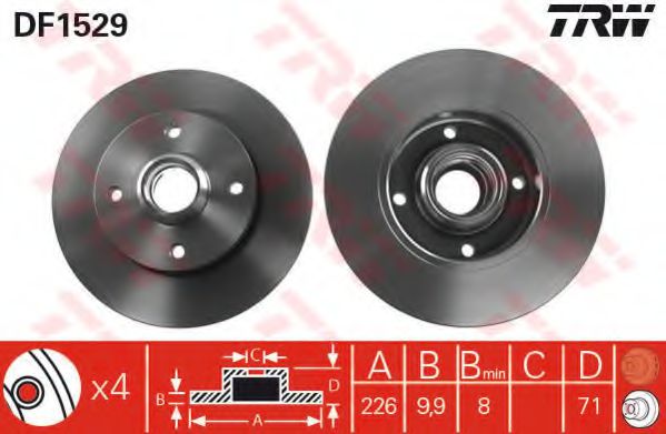 Imagine Set frana, frana disc TRW GTD1153