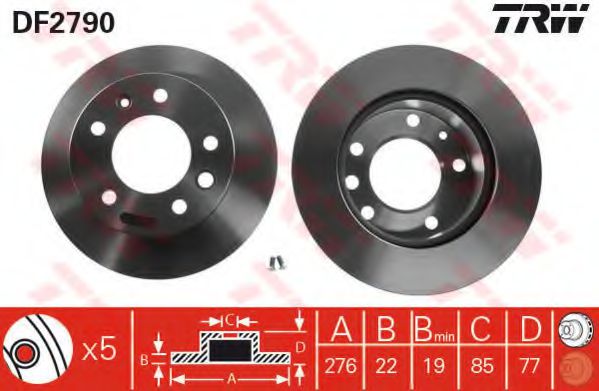 Imagine Set frana, frana disc TRW GTD1163