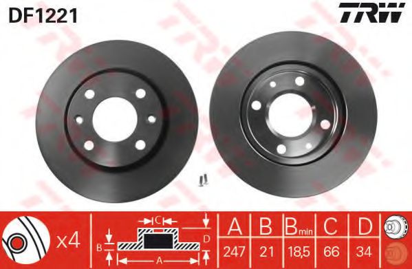 Imagine Set frana, frana disc TRW GTD1175