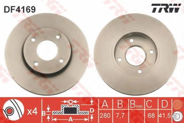 Imagine Set frana, frana disc TRW GTD1176