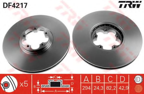 Imagine Set frana, frana disc TRW GTD1179