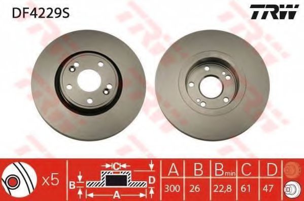 Imagine Set frana, frana disc TRW GTD1180