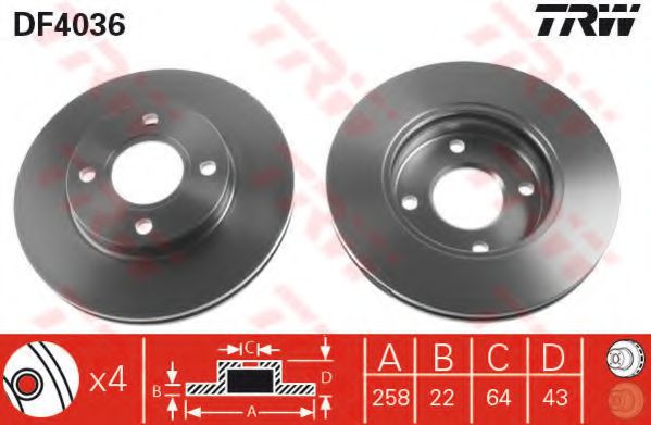 Imagine Set frana, frana disc TRW GTD1186