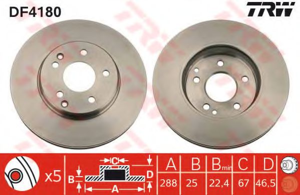 Imagine Set frana, frana disc TRW GTD1191