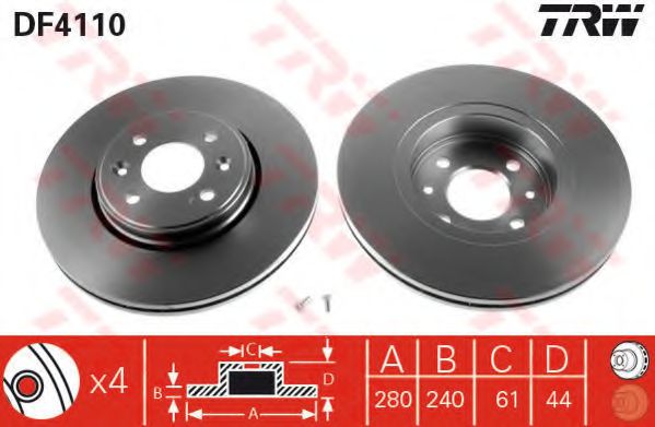 Imagine Set frana, frana disc TRW GTD1196