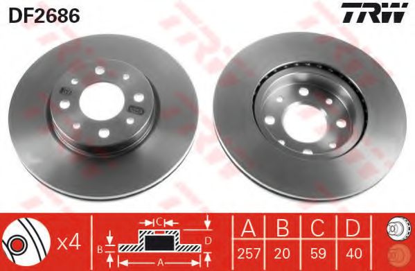 Imagine Set frana, frana disc TRW GTD1200