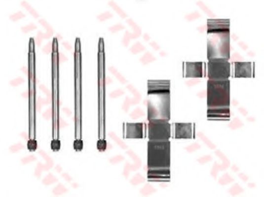 Set accesorii, placute frana TRW PFK129