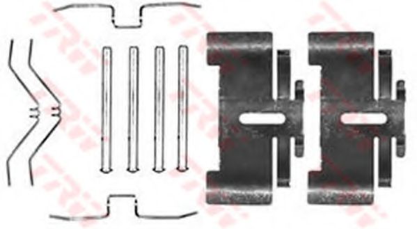 Imagine Set accesorii, placute frana TRW PFK149