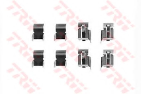 Set accesorii, placute frana TRW PFK218