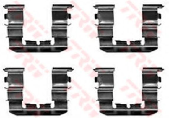 Set accesorii, placute frana TRW PFK310