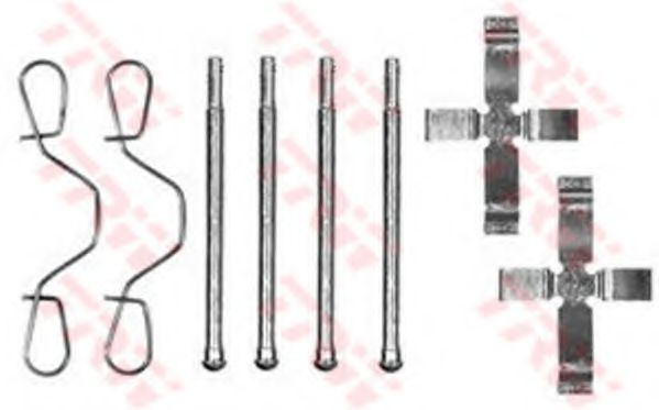 Imagine Set accesorii, placute frana TRW PFK54
