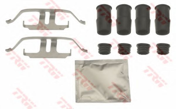 Set accesorii, placute frana TRW PFK707