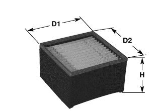 Imagine filtru combustibil CLEAN FILTERS MG3607