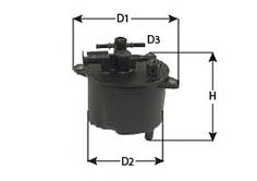 Imagine filtru combustibil CLEAN FILTERS MGC1697