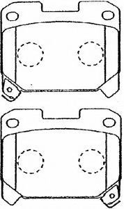 Imagine set placute frana,frana disc AISIN A2N027